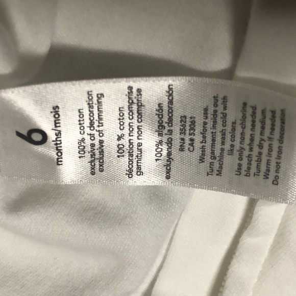 Carter’s white and gray bunny footie - Picture 5 of 6